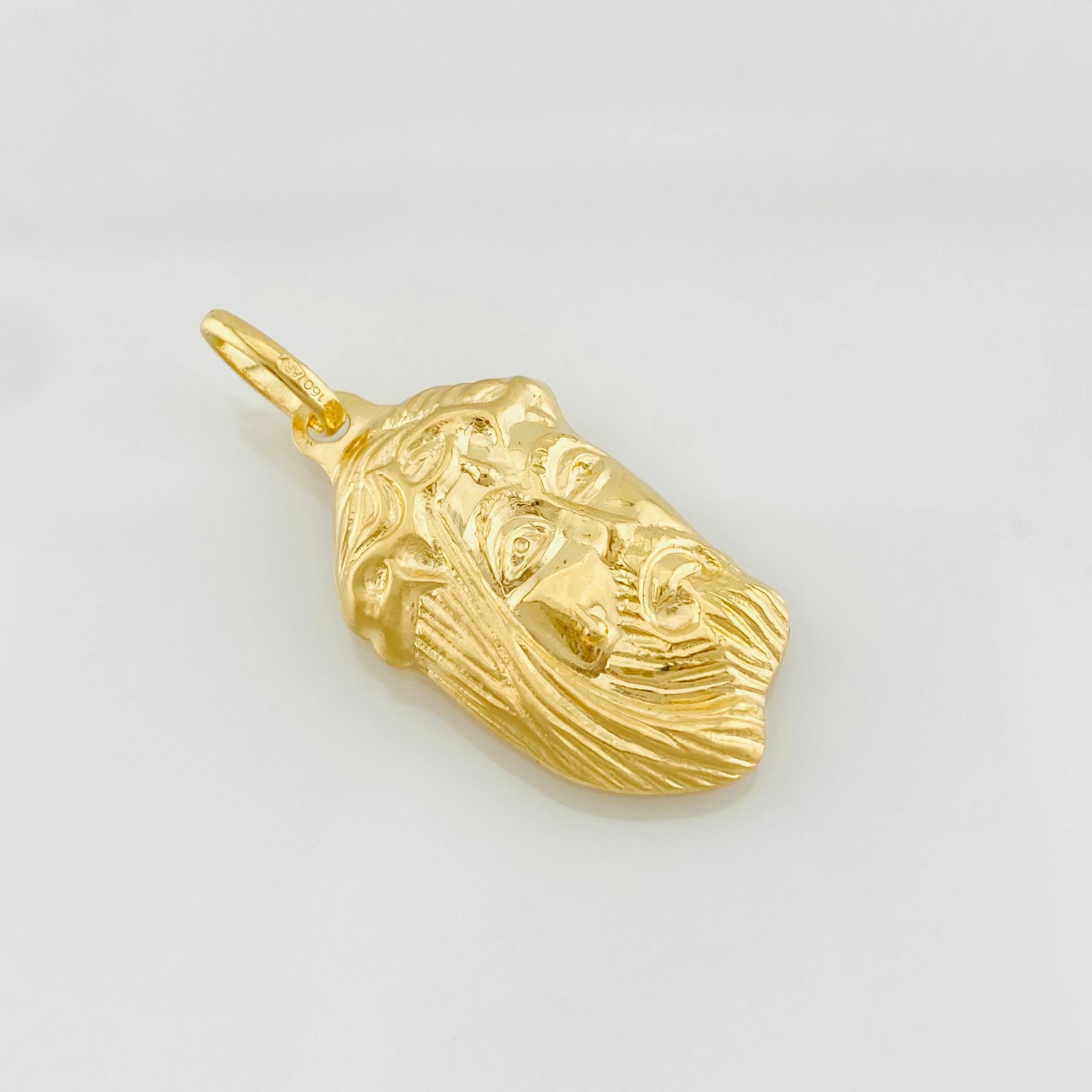 Dije Rostro Cristo 1.65g / 3.2cm Oro Amarillo 18K