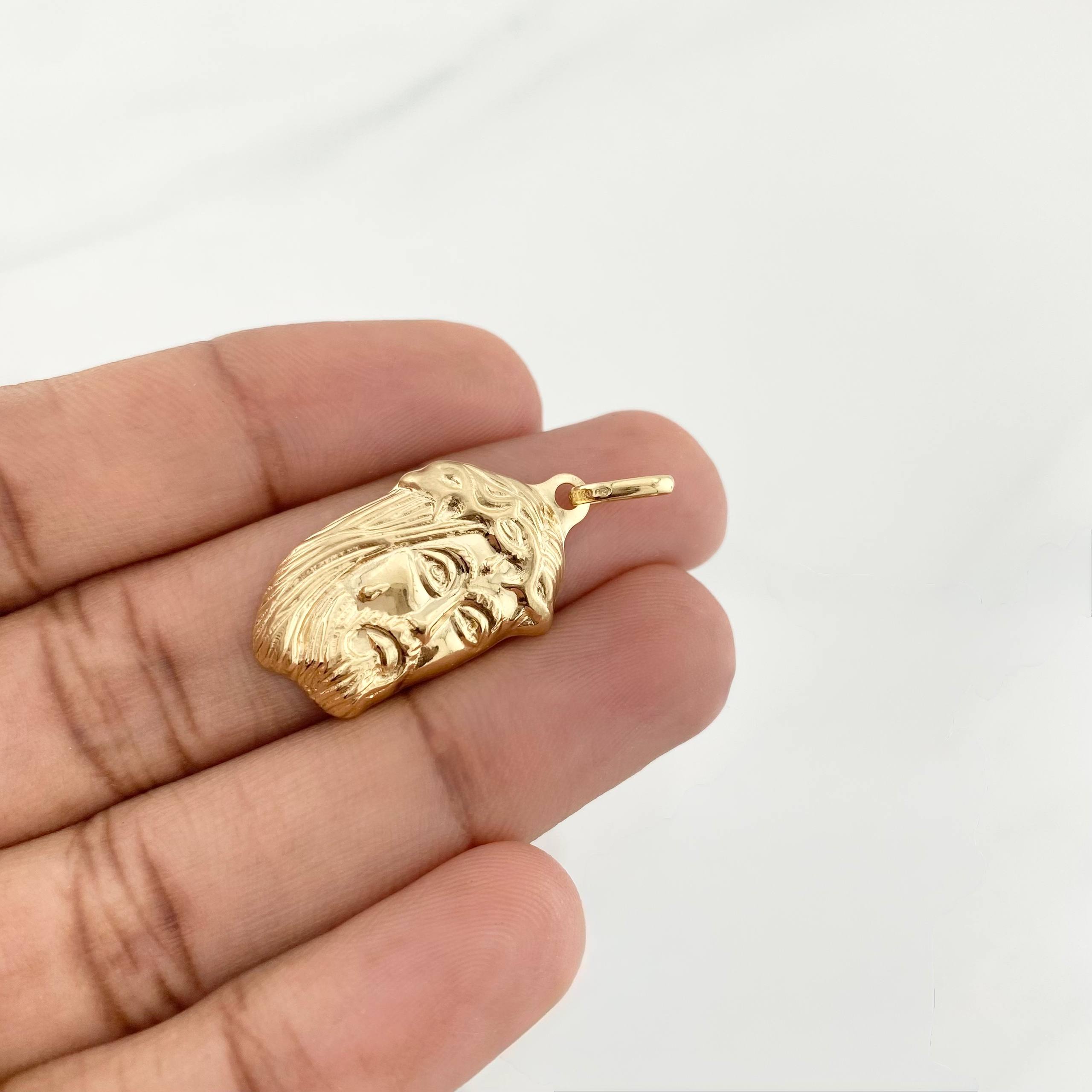Dije Rostro Cristo 1.65g / 3.2cm Oro Amarillo 18K