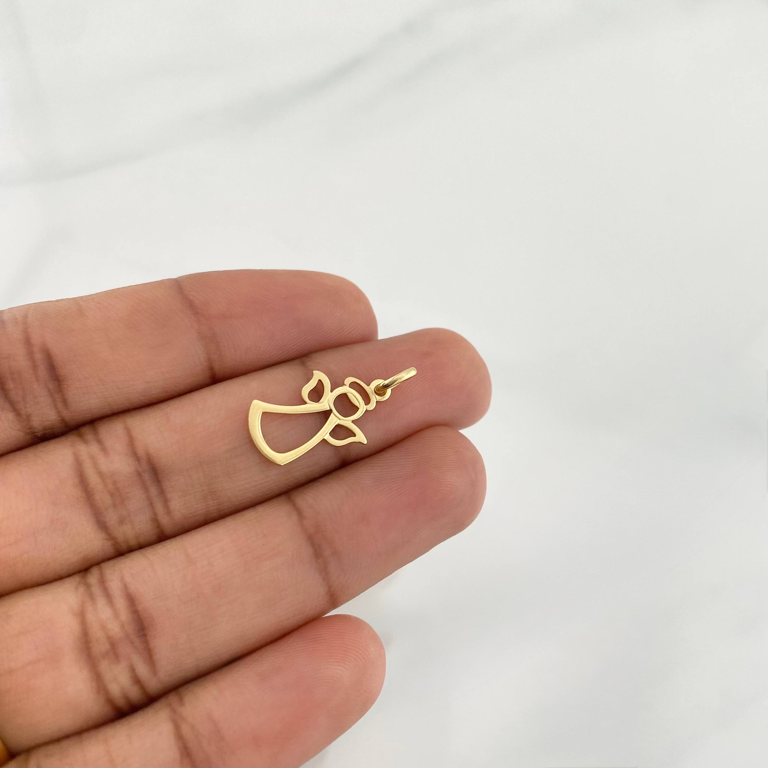 Dije Silueta Ángel 0.75g / 2cm Oro Amarillo 18K