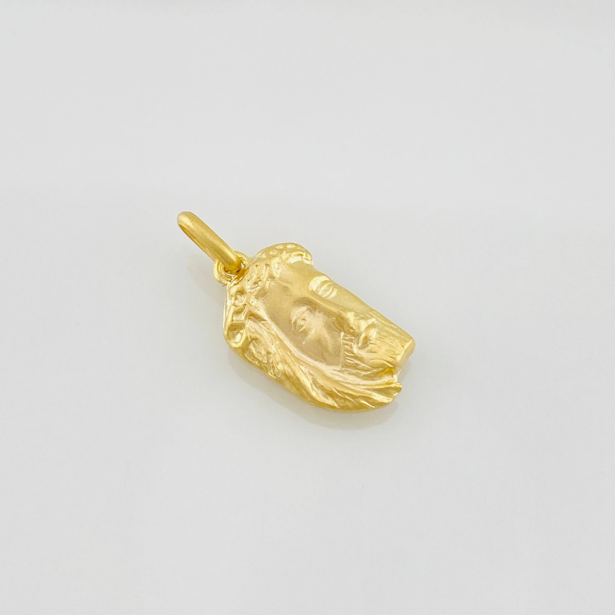 Dije Rostro Cristo 0.65g / 2cm Oro Amarillo 18K