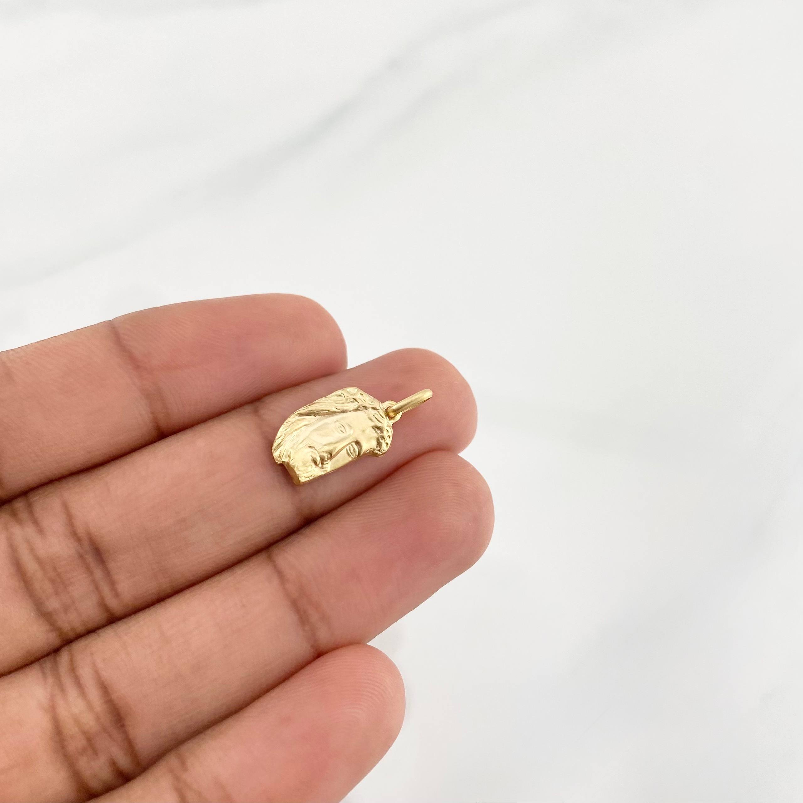 Dije Rostro Cristo 0.65g / 2cm Oro Amarillo 18K