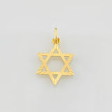 Dije Estrella de David 1.1g / 2.7cm Oro Amarillo 18K