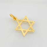 Dije Silueta Estrella de David 1.1g / 2.5cm Oro Amarillo 18K