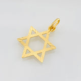 Dije Silueta Estrella de David 1.1g / 2.5cm Oro Amarillo 18K