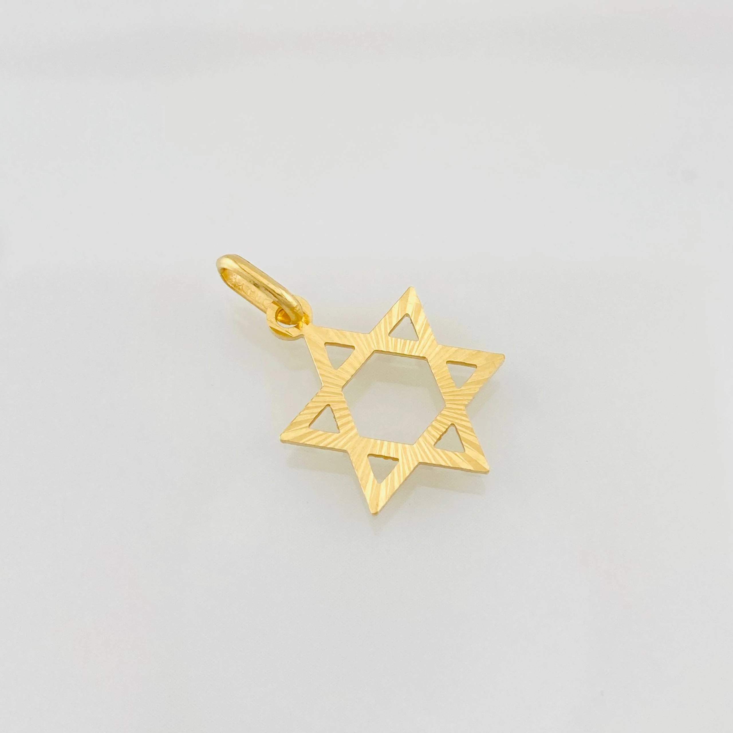 Dije Estrella de David 0.75g / 2cm Oro Amarillo 18K