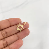 Dije Estrella de David 0.75g / 2.4cm Oro Amarillo 18K