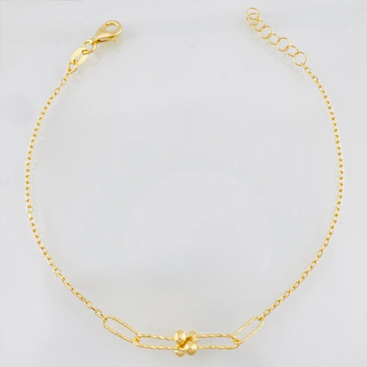 Pulso Modulable Aro Seguido Átamo 2.3g / 19cm - 20.8cm / 1.2mm Oro Amarillo 18K
