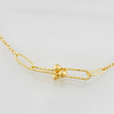 Pulso Modulable Aro Seguido Átamo 2.3g / 19cm - 20.8cm / 1.2mm Oro Amarillo 18K