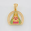 Dije Medalla Virgen Guadalupe 3.9g / 2.8cm Oro Amarillo 18K