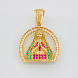 Dije Medalla Virgen Guadalupe 3.9g / 2.8cm Oro Amarillo 18K