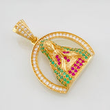 Dije Medalla Virgen Guadalupe 3.9g / 2.8cm Oro Amarillo 18K