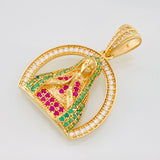 Dije Medalla Virgen Guadalupe 3.9g / 2.8cm Oro Amarillo 18K