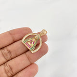 Dije Medalla Virgen Guadalupe 3.9g / 2.8cm Oro Amarillo 18K