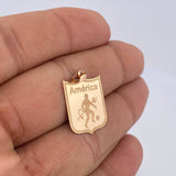 Dije America De Cali 1.45gr / 2.8cm / Oro 18K &