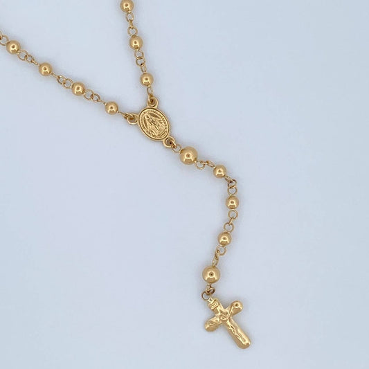 Rosario Virgen Milagrosa 6.1gr / 49cm / Oro 18K $