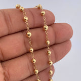 Rosario Virgen Milagrosa 8.9gr / 55cm / Oro 18K $
