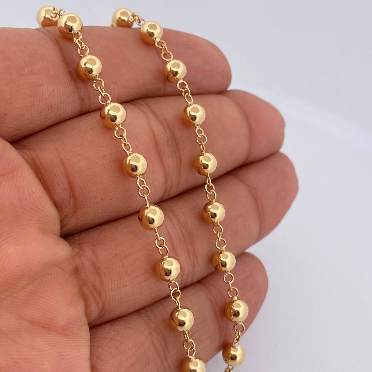 Rosario Virgen Milagrosa 12.65gr / 31cm / Oro 18K $