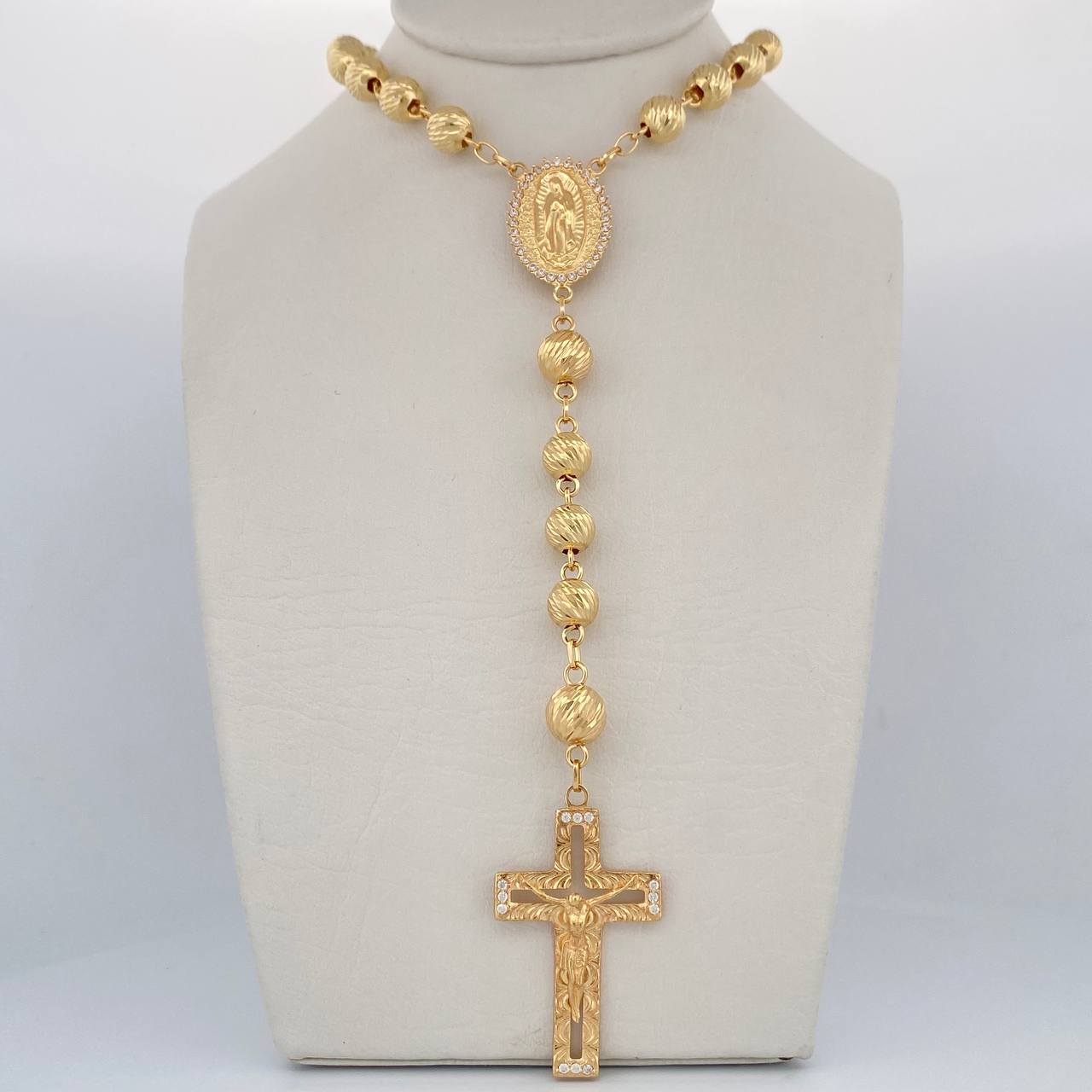 Rosario Virgen Guadalupe 31.3gr / 33.5cm / Oro 18K $