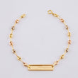 Pulso Bebé GC Placa Rectangular 1.6g / 14.8cm / 3.3mm Tres Oros 18K