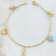 Pulso Aro Seguido Dijes 2.3gr / 18cm / Oro 18K