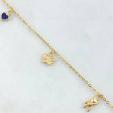 Pulso Aro Seguido Dijes 2gr / 18cm / Oro 18K