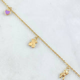 Pulso Aro Seguido Dijes 2.05gr / 18cm / Oro 18K
