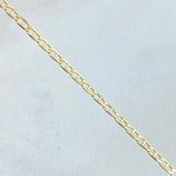Cadena Escalera 1.55gr / 40cm / +3 Oro 18K