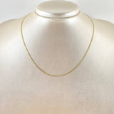Cadena Escalera 1.55gr / 40cm / +3 Oro 18K