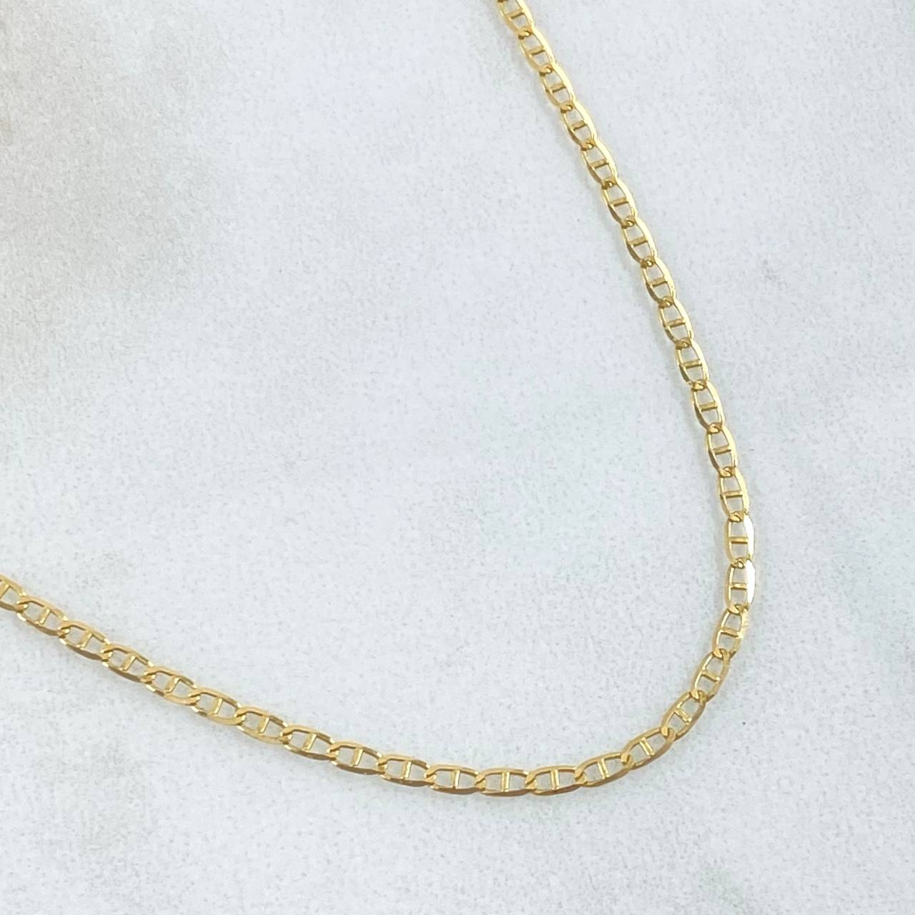 Cadena Escalera 1.55gr / 40cm / +3 Oro 18K