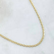Cadena Escalera 1.55gr / 40cm / +3 Oro 18K