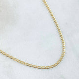 Cadena Escalera 1.55gr / 40cm / +3 Oro 18K