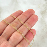 Cadena Escalera 1.55gr / 40cm / +3 Oro 18K