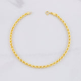Pulso Lazo 2.4g / 19.5cm / 2.8mm Oro Amarillo 18K