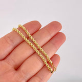Pulso Lazo 2.4g / 19.5cm / 2.8mm Oro Amarillo 18K