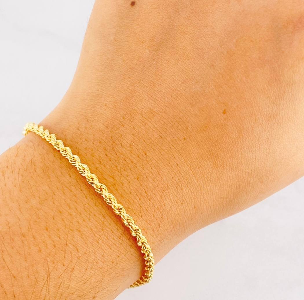 Pulso Lazo 2.4g / 19.5cm / 2.8mm Oro Amarillo 18K