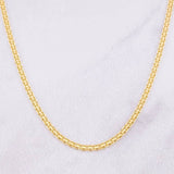 Cadena China 5.5g / 60cm / 2.1mm Oro Amarillo 18K