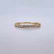 Anillo Argolla Churumbela 1.9gr / T8 1/4 / Circones Blancos Oro Amarillo 18K $