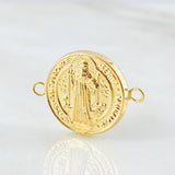 Herraje San Benito 1.35gr / 2.2cm / Oro Amarillo 18K