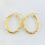 Candongas Mary Ovalada 2.6gr / 3cm / Oro Amarillo 18K ©