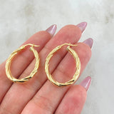 Candongas Mary Ovalada 2.6gr / 3cm / Oro Amarillo 18K ©