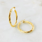 Candongas Mary Ovalada 2.55gr / 3cm / Oro Amarillo 18K ©