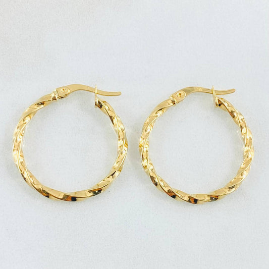 Candongas Yudi 1.7gr / 2.6cm / Oro Amarillo 18K ©