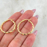 Candongas Yudi 1.7gr / 2.4cm-Oro Amarillo 18K