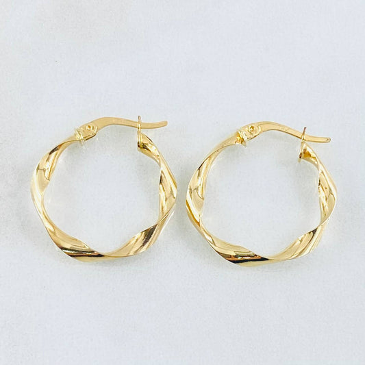 Candongas Bella 1.55gr / 2.4cm-Oro Amarillo 18K