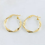 Candongas Bella 1.55gr / 2.4cm-Oro Amarillo 18K