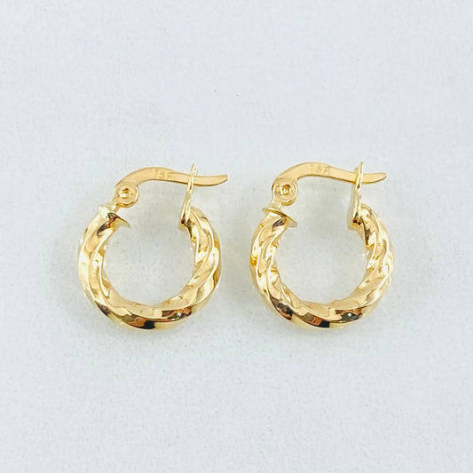 Candongas Lupe 1.05gr / 1.5cm / Oro Amarillo 18K ©