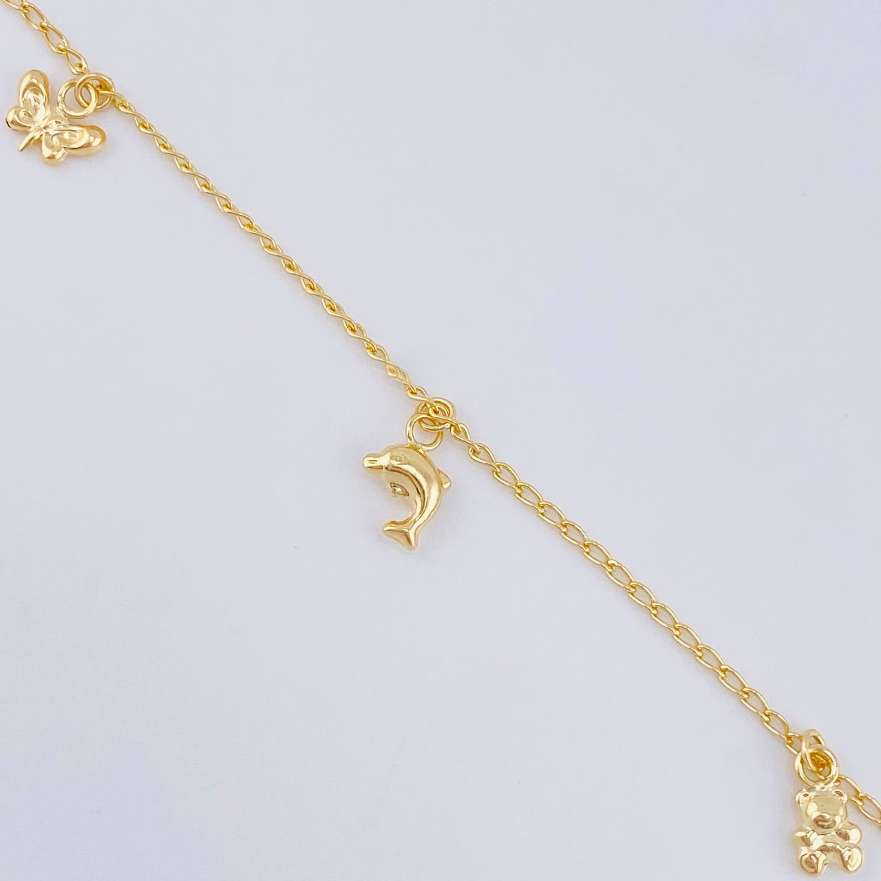 Pulso Espiga Dijes 2.35 g / 19 cm / 1.4 mm Oro Amarillo 18K