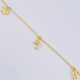 Pulso Espiga Dijes 2.35 g / 19 cm / 1.4 mm Oro Amarillo 18K