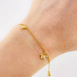 Pulso Espiga Dijes 2.35 g / 19 cm / 1.4 mm Oro Amarillo 18K