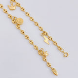 Tobillera Gc Dijes 3.8 g / 25.5 cm / 3.2 mm Oro Amarillo 18K
